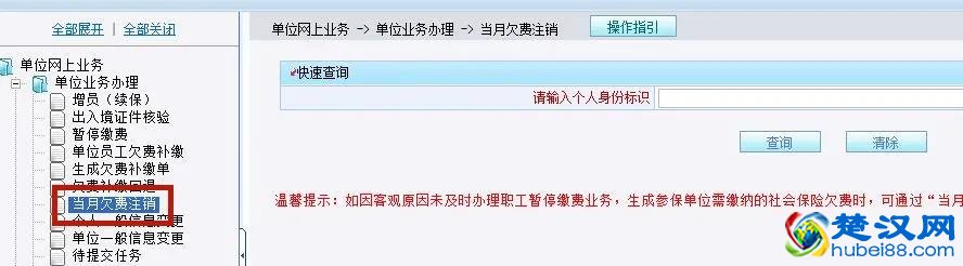 <b>武汉企业单位网申“当月欠费注销”操作指南</b>